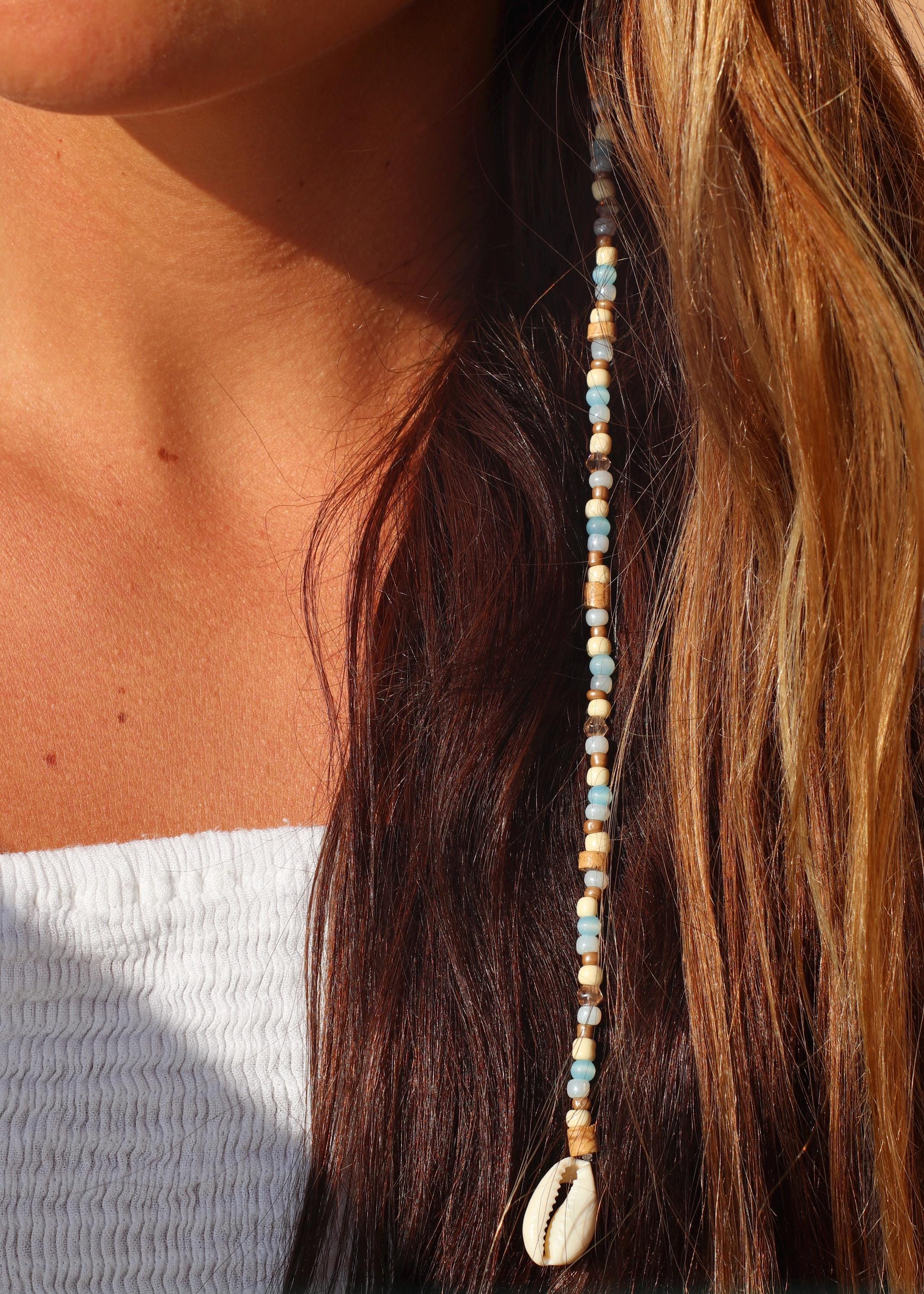 Clip-on Mermaid Hair Extension (7 COLORS) | Handmade W Beads  display picture 1