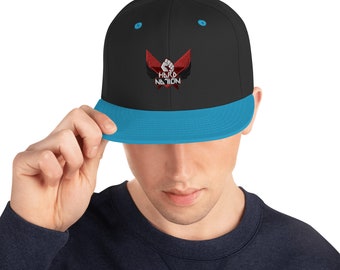 HARD NATION Snapback Cap Blue