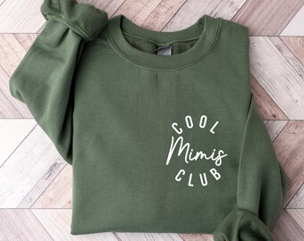 Cool Mimi Club Sweatshirt, Mimi Gift, Gift For Mimi , Promoted To Grandma, Mimi  Shirt, Grandma Sweatshirt,Custom Mimi  Sweatshirt