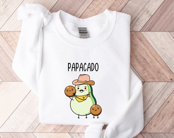 Papacado Sweatshirt and Hoodie, Baby Announcement Shirt, New Mom Gift, Pregnancy Reveal Shirt, Maternity Shirts, Baby Shower Gift