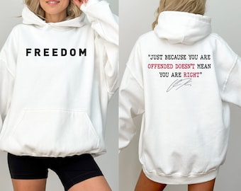 Justicia para Charlie Kirk, Camiseta de la Libertad, Frases de Charlie, Que te ofendas no significa que tengas razón, Camiseta Patriótica de EE. UU.
