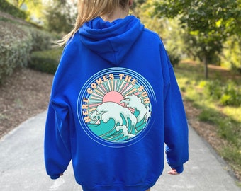 Retro Here Comes The Sun Sweatshirt and Hoodie Boho summer Tshirt Hawaii shirt Vintage Summer t-shirt, Boho Summer Shirt, sun t-shirt
