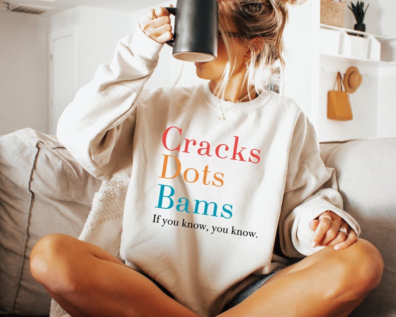 Cracks Dots Bams Sweatshirt - Trendy Game Gift Hoodie - If you Know Sweater image 1