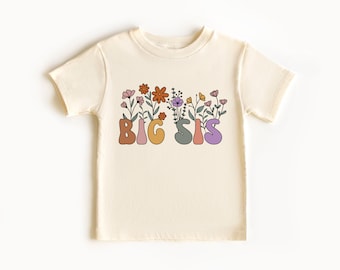 Floral Big Sister Shirt, New Big Sister Shirt, Gift for Big Sister Sweater Promoted to Big Sister Announcement Big Sister Little Sister