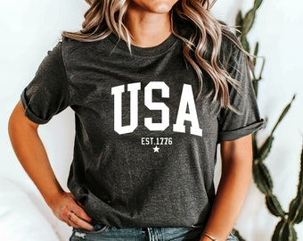 USA Flag Tshirt, 4 of July Tshirt, USA Flag Tshirt, USA Shirt for 4of July, Independent Day Shirt, Retro Usa Pary, Usa Tee