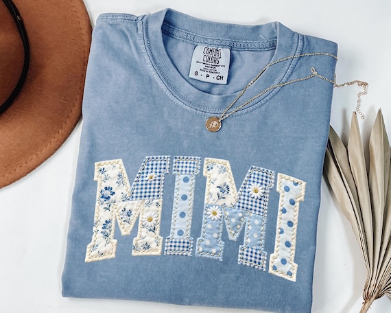 Comfort Colors® Floral Mimi Shirt, Cute Grandmother Shirt, Trendy Spring Mimi Tee, Mimi Gifts, Mothers Day Gift for Grandma New Grandma Gift