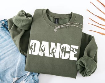 Sweat-shirt de danse classique, pull ballerine, sweat-shirt ballerine, cadeau professeur de danse, col rond pour maman danseuse, cadeau pour danseuse