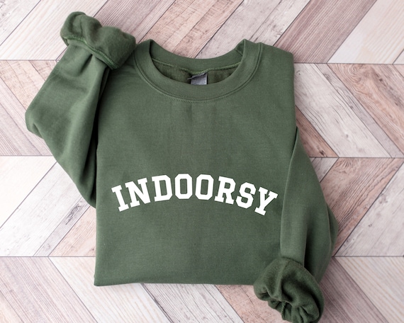 Indoorsy Sweatshirt, Indoorsy Hoodies, Homebody Sweatshirt, Cozy Sweatshirt, Fall Sweatshirt, Oversized Sweatshirt, Slouchy Sweatshirt