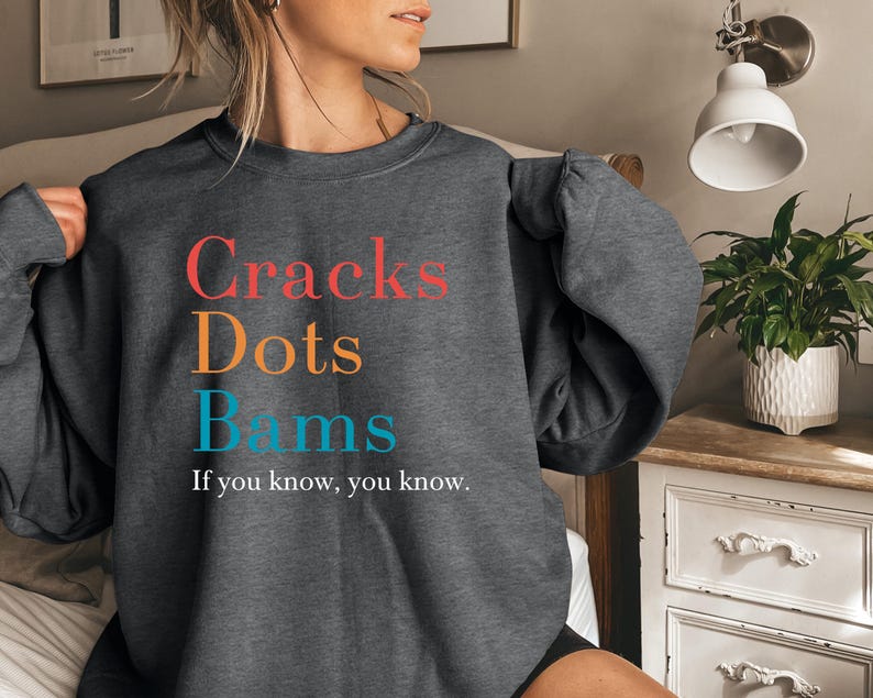 Cracks Dots Bams Sweatshirt - Trendy Game Gift Hoodie - If you Know Sweater image 4