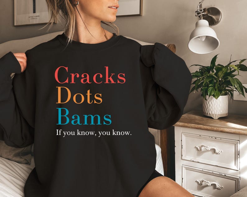 Cracks Dots Bams Sweatshirt - Trendy Game Gift Hoodie - If you Know Sweater image 5