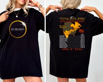 Total Solar Eclipse 2024 Shirt, April 8 2024 Shirt, Solar Eclipse Twice In A Lifetime 2024 Shirt, Path of Totality Tee,Matching Family Gift