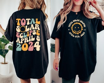 Total Solar Eclipse 2024 Shirt, April 8 2024 Shirt, Solar Eclipse Twice In A Lifetime 2024 Shirt, Path of Totality Tee,Matching Family Gift