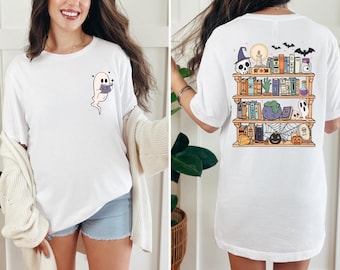 Ghost Book Reader Shirt, Reading Tee Book lover gift Reading enthusiast book shirt ghost reader tee literature lover, Boo Sweatshirt
