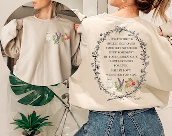 Practical Magic Sweatshirt, Salt Rosemary Lavender Love Sweater, Magic Spell Hoodie, Halloween Sweatshirt, Witchy Hoodie
