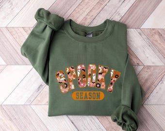 Cute Spooky Season Sweatshirt, Halloween Sweatshirt, Womens Halloween Sweatshirt, Cute Fall Sweater, Gift For Halloween, Spooky Season Shirt
