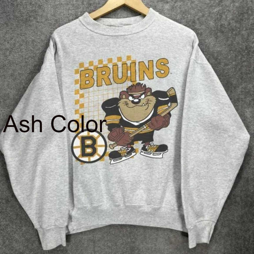 Men's Boston Bruins Ash Heritage Pullover Hoodie
