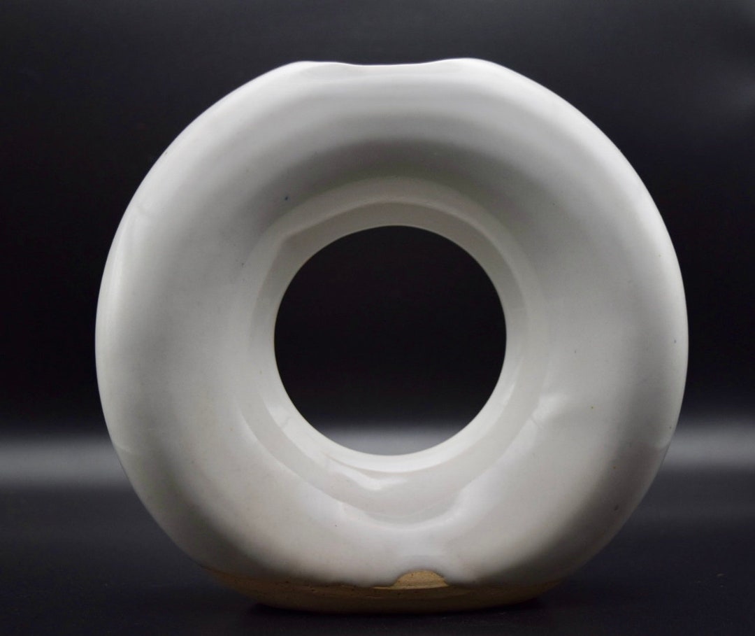Handmade Ceramic Donut Vase Circle Vase Donut Vase Etsy