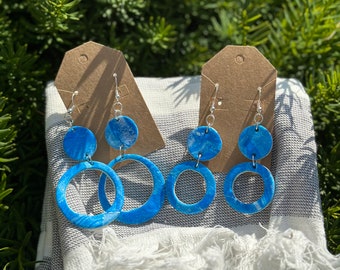 Pendientes de arcilla de playa de burbujas