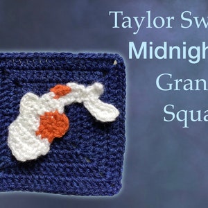 Midnights Granny Square Crochet Pattern Taylor Swift Album