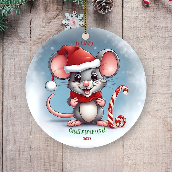 Christmas Ornament, Mouse, Cute Mouse Ornament, Xmas ornaments, Christmas Mouse Ornament, Christmas Tree Decor 2024, Xmas Mouse Ornament
