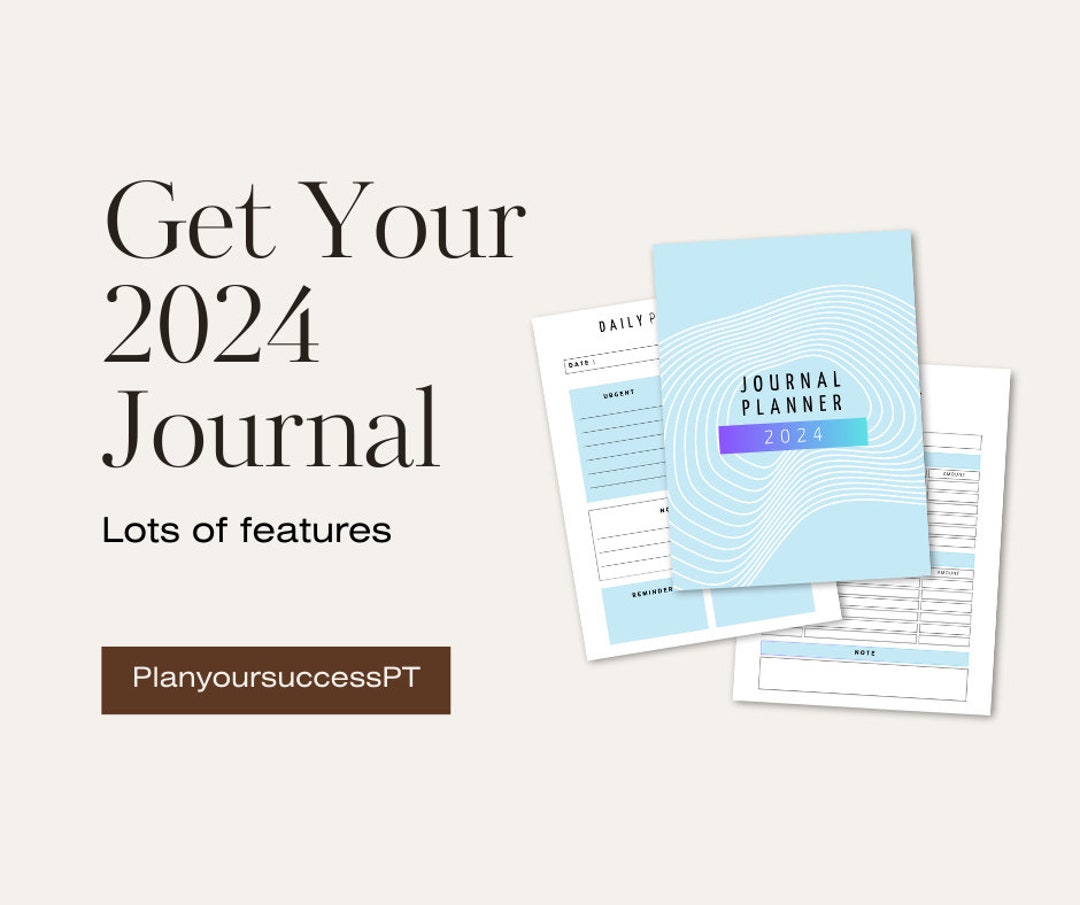 Journal Planner 2024 Journal Planner Combo Template Etsy