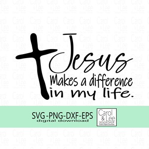 Handgezeichnetes Kreuz Design, Jesus machte einen Unterschied in meinem Leben Design, einfach Download Christian Design, Motivationsdesign.