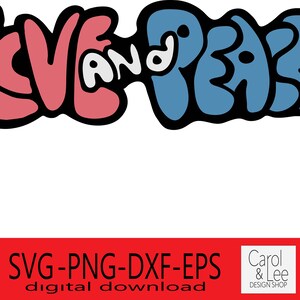 レトロな愛と平和の T シャツ デザイン、手描きデザイン、愛と平和の PNG デザイン、ギフト用の昇華デザイン、愛のデザイン PNG、70 年代スタイル
