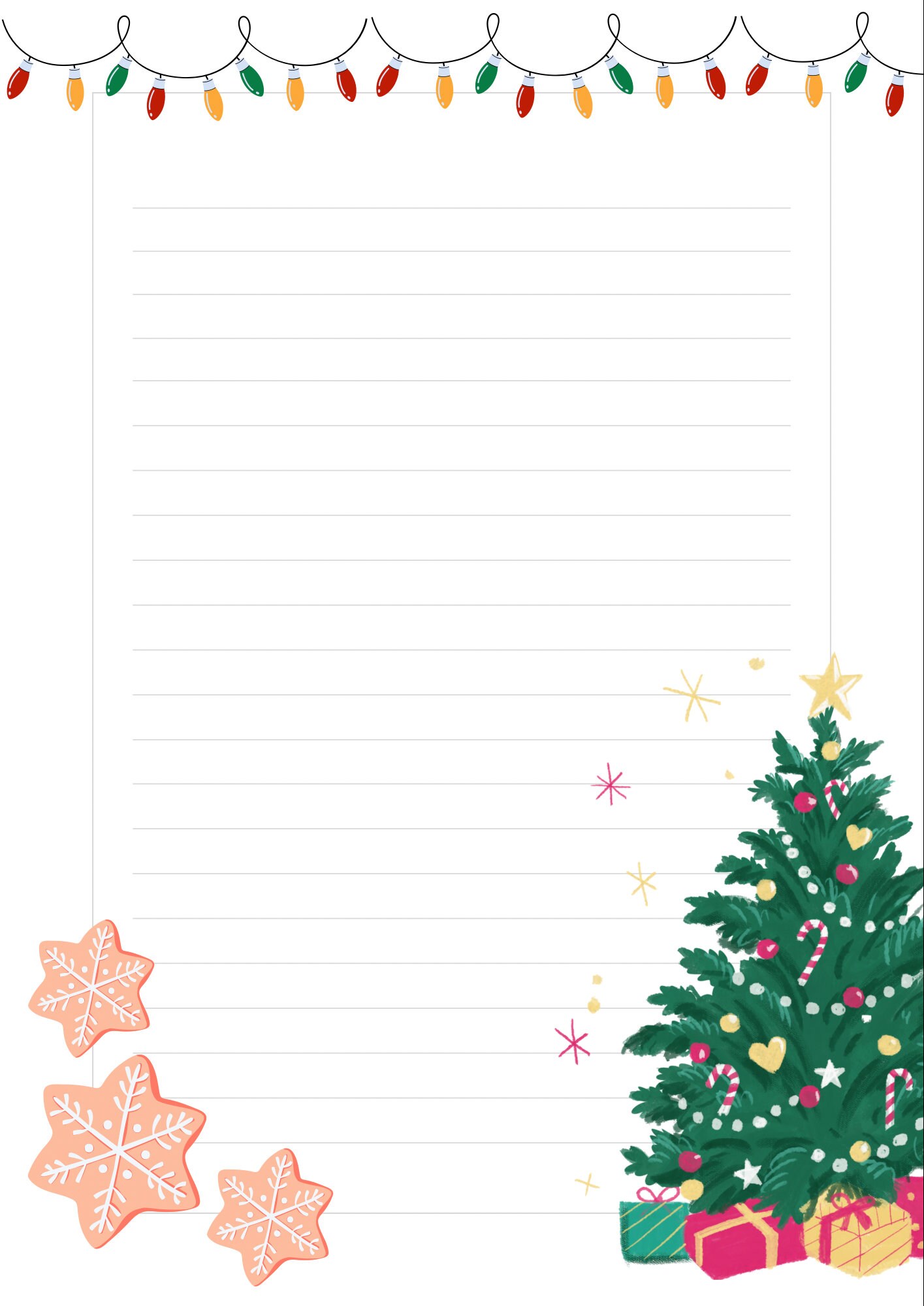 Printable Letter to Santa - Etsy