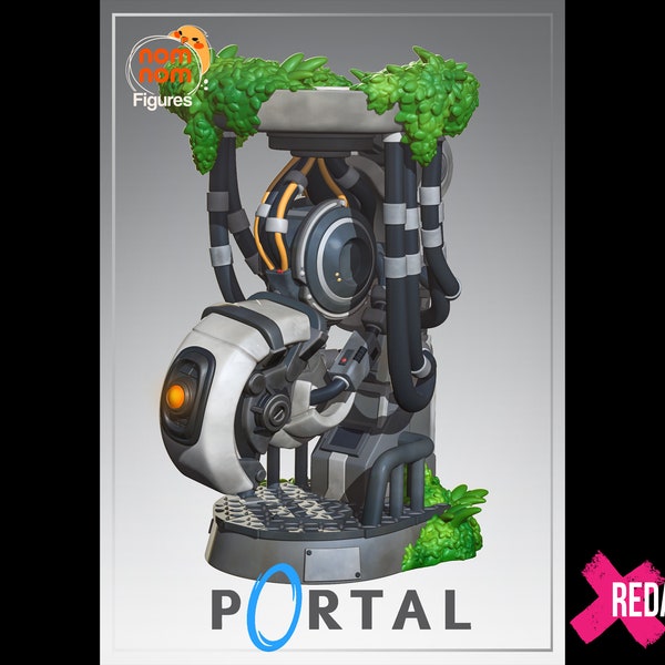 GlaDOS [Portal] | Chibi  | 14K 3D Printed Statue | Fan Art | Painted | Garage Kit | Designed by Nomnom Figures