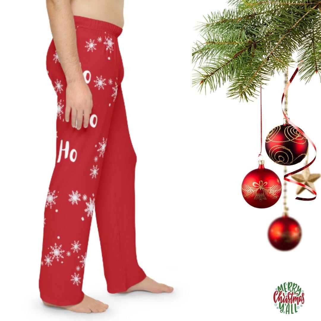 Men's Christmas Pajama Pants, Matching Couple Pjs, Family Christmas Holiday Gifts, Christmas