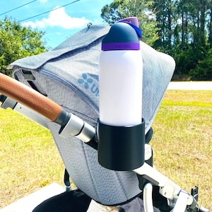 XL UPPAbaby cup holder for Vista V3, V2 and 2015+ stroller/ Cruz V2  (3.85in) for larger bottles- Owala, Nalgene, Hydro flask, Takeya