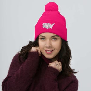 Trump USA Pom-Pom Beanie