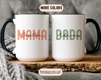 Personalized New Parents Gift, Mom and Dad Mugs, Mom Mug, Dad Mug, New Mom, New Dad, Mugs For Mom, Mugs For Dad, Pregnancy Announcement
