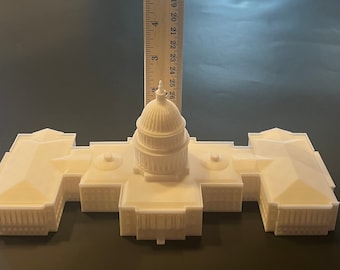United States Capitol large, 3D miniature building