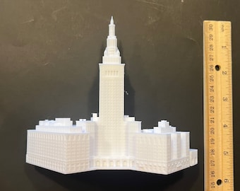 Cleveland Terminal Tower 3d miniature building