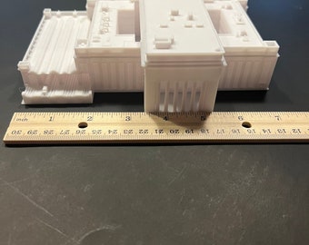 Philadelphia 30th street train station 3d miniature building