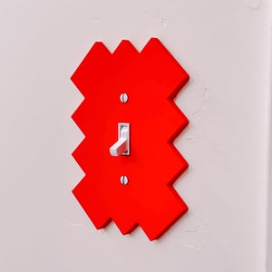 ZigZag Light Switch Cover - Squiggly - multiple colors!