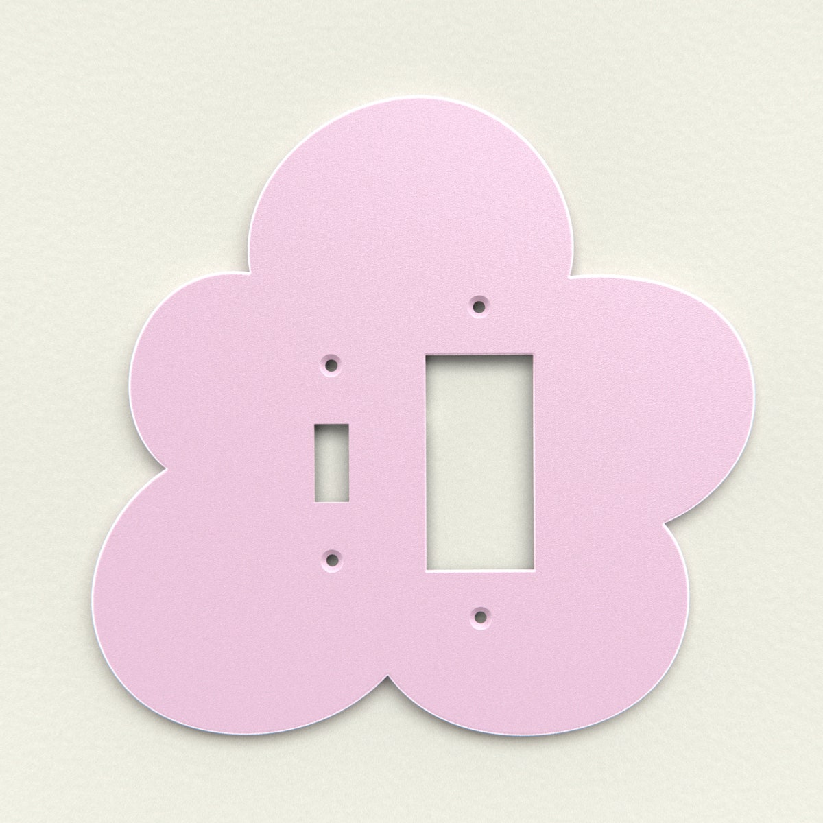 Flower Wall Light Switch Cover Flower | Pink | Double Toggle