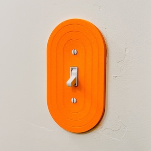 Oval Light Switch Cover - textured - multiple colors!