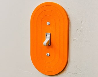 Oval Light Switch Cover - textured - multiple colors!