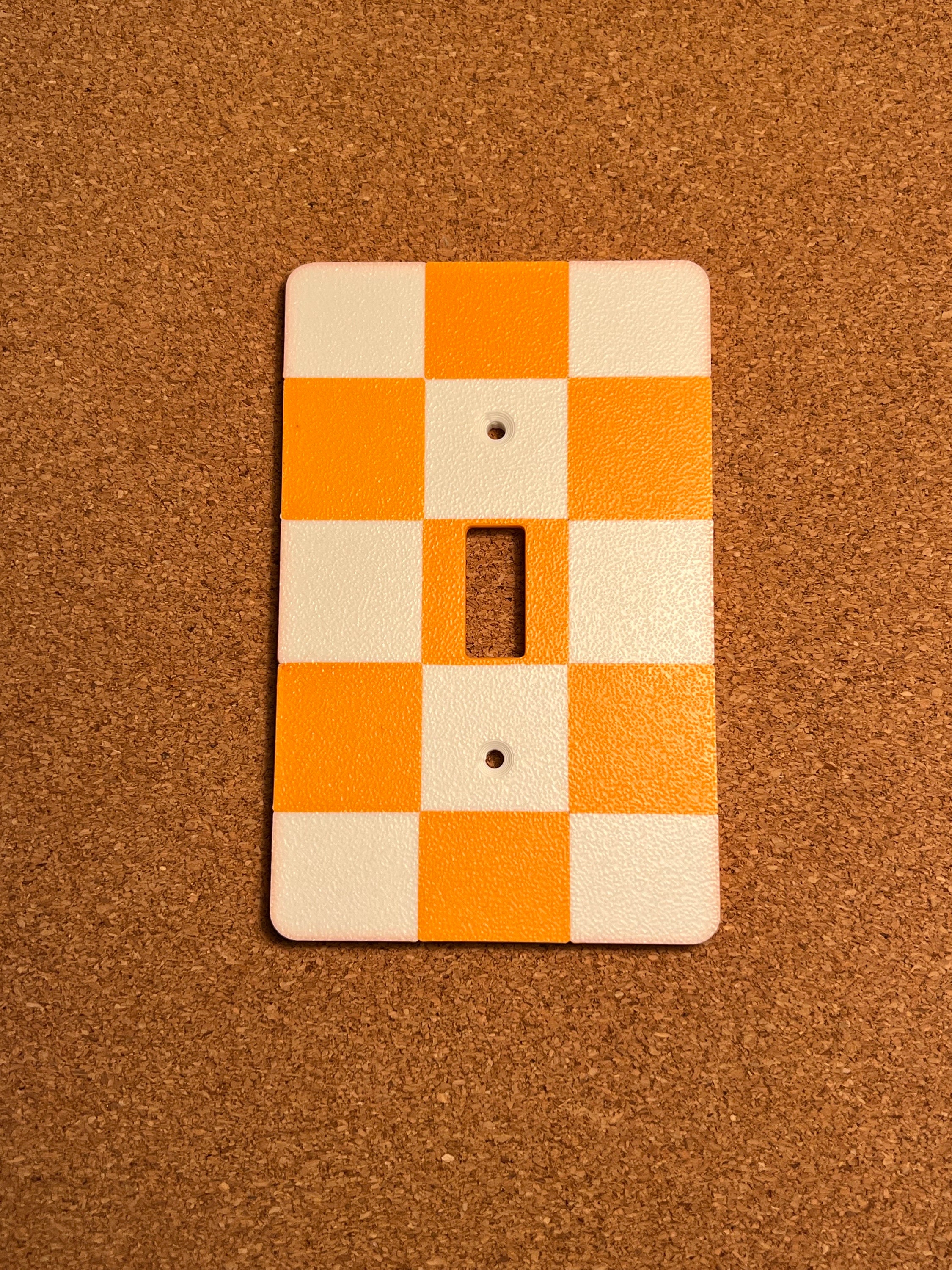 Checker Pattern Light Switch Cover - Multiple Colors! - Etsy