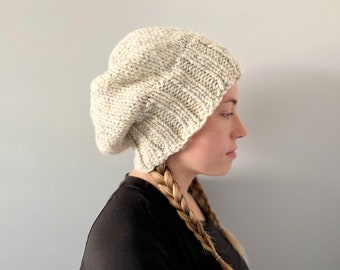 Hand-knitted Slouchy Hat