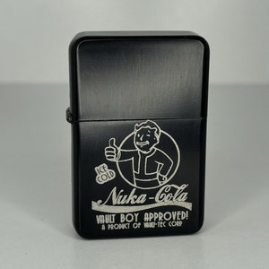 Personalised Nuka-Cola Flip Lighter Vault-Tec Fallout Custom