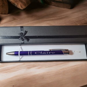 Personalised Metal Pen In Presentation Box Gift  Custom Engraved Pen