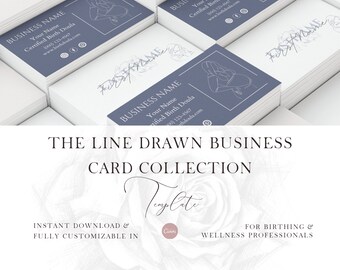 Doula & Midwife Business Card | Custom Design for Care Professionals |  Customizable, Printable Business Card Template