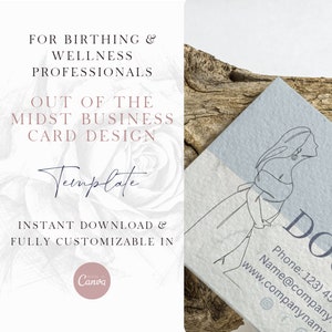 Elegant Business Card - Minimalist Design for Professionals, Double-sided Business Card Design, Editable and Instant Download Template