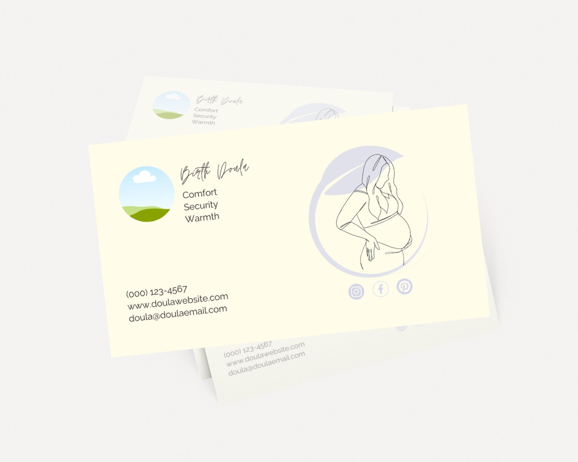 Logo Business Card | Doula Business Card | Midwife Business Card ...