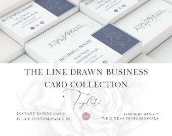 Business Card Template | Holistic Card | Minimalist Business Card | Elegant Business Card |  Professional Business Card | Printable Card