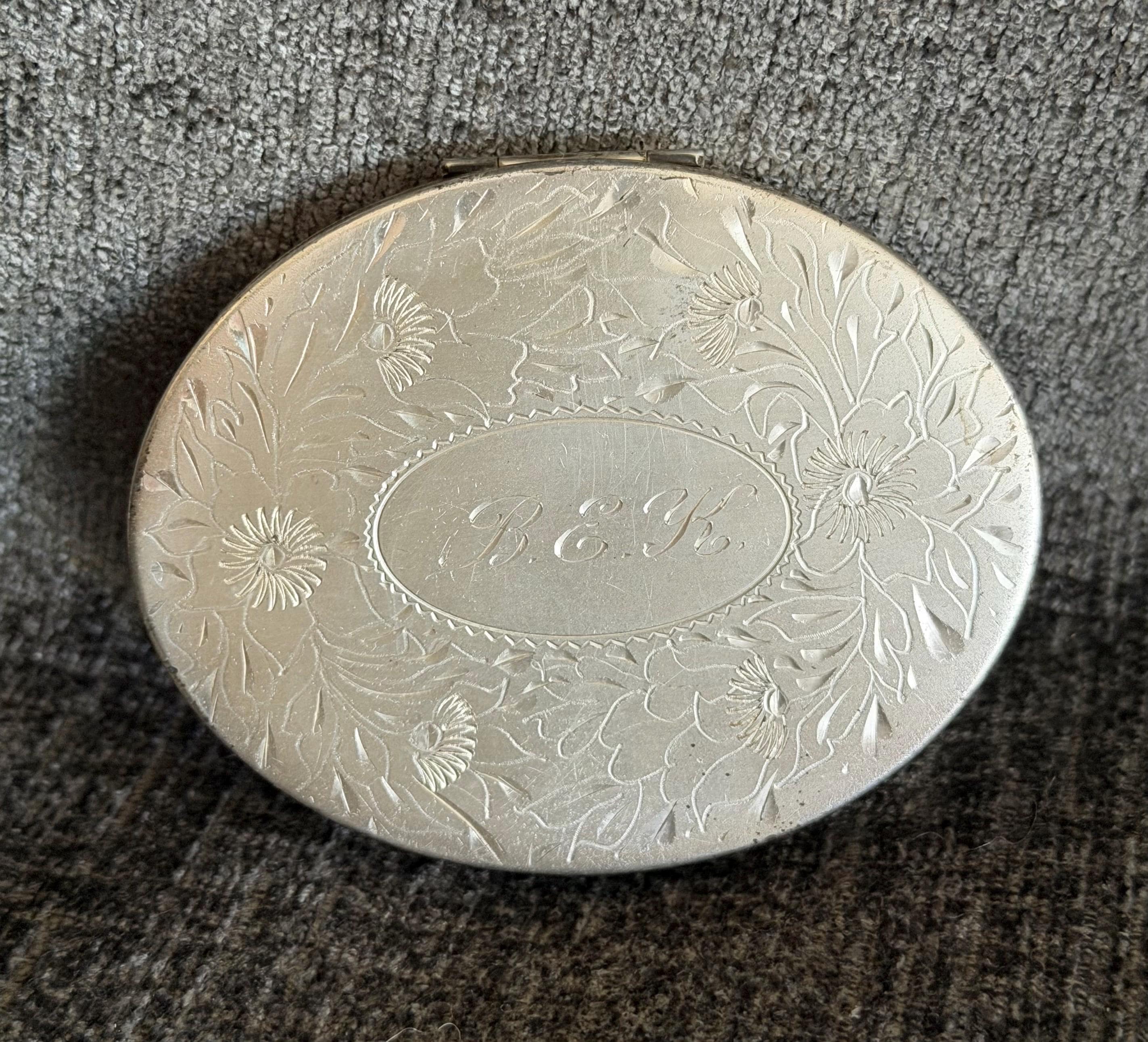 Vintage Sterling Silver Powder Compacts - Etsy