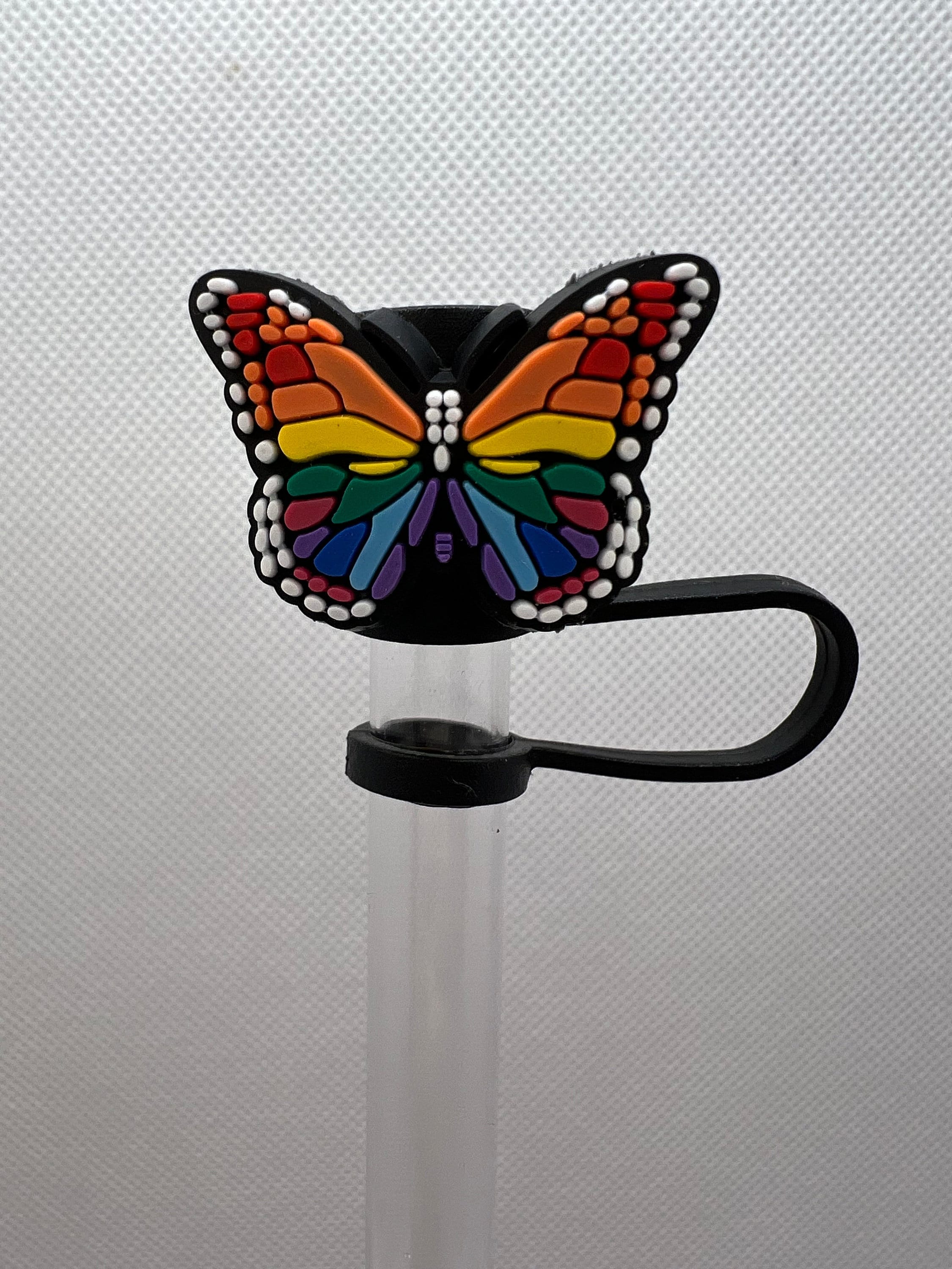 Peace Love Butterfly Flowers Straw Toppers Charms For Tumblers - Dust-proof  Straw Plug For Travel And Home Use - Temu